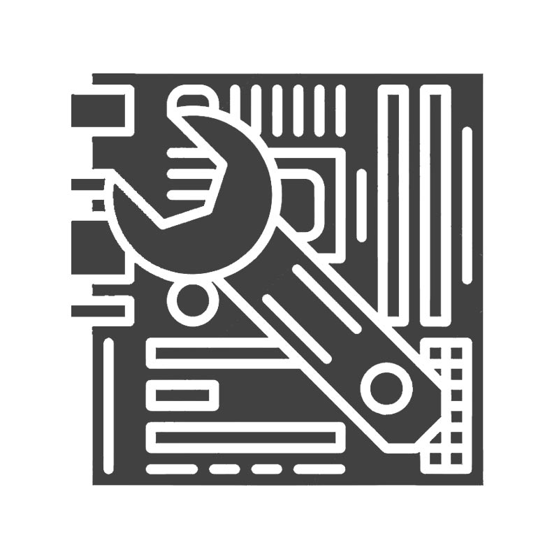 Laser motherboard repair service icon